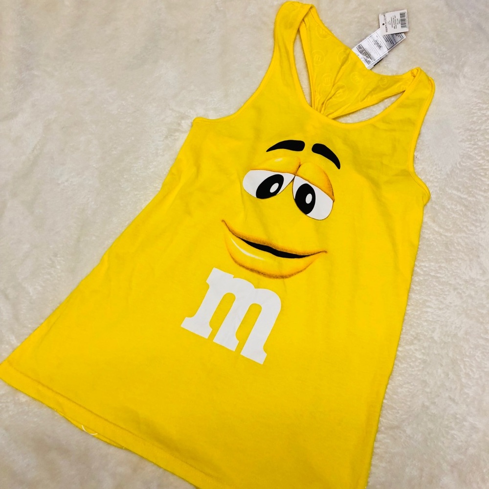 M & M small yellow tank top